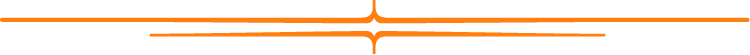 Ornate orange double-line divider